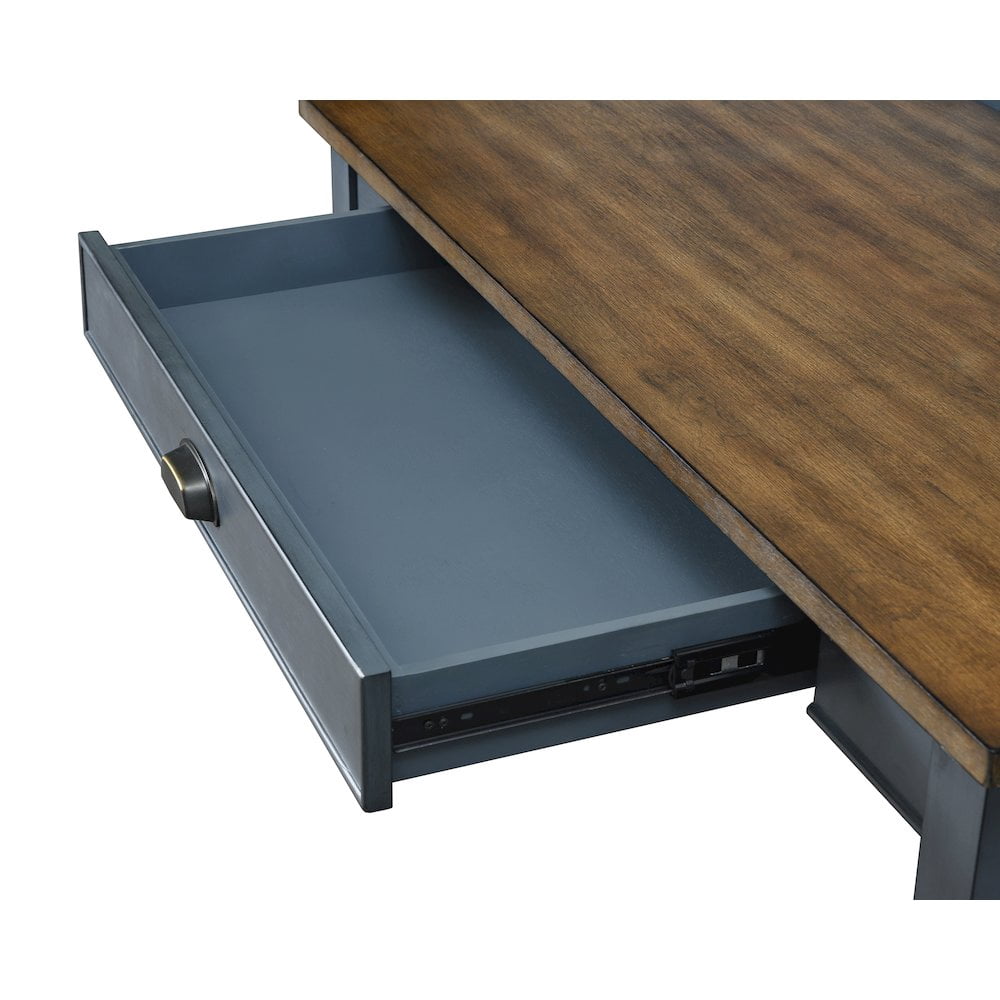 Farmhouse Wood Writing Desk Writing Table Blue Wood