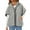 Gray, variant on Sherpa Vest for Women Short Sleeve Fuzzy Fleece Jacket Warm Coat Outerwear with Pockets