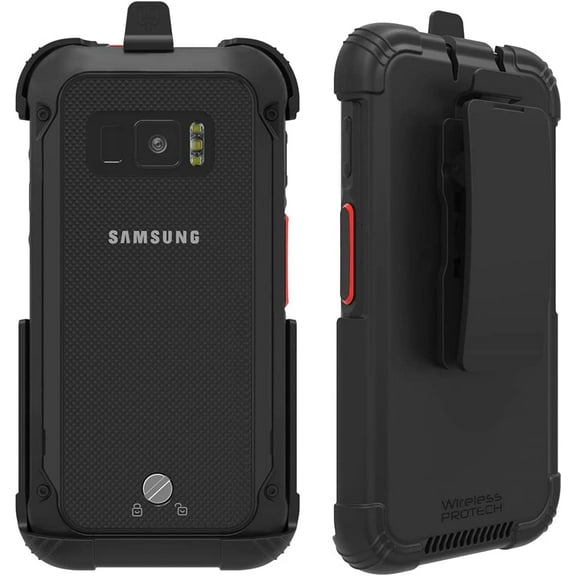 Wireless ProTech Case with Clip Compatible with Samsung Galaxy XCover Field Pro Phone Model SM-G889, Secure fit, Quick Release Latch and Heavy Duty Swivel Belt Clip Holster (Black)