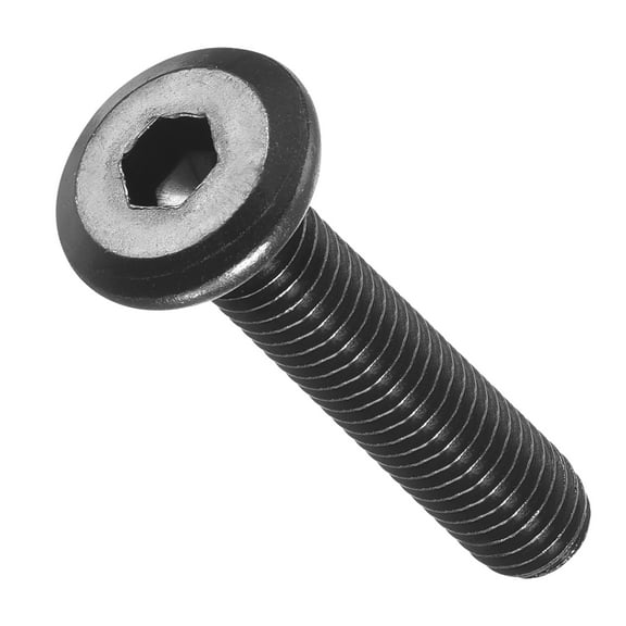 Flat Head Hex Socket Cap Screws Bolts(M6-1x30) 25Pcs, Steel Hex Socket Furniture Bolts Countersunk Screws - for Furniture Woodworking Project, Black