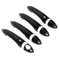 thumbnail image 1 of 8pcs Couvercle de la Porte Extérieure Modèle de Fibre de Carbone avec des Trous de Remplacement pour Giulia 2017-2020 Poignées de Porte Extérieures Automobiles, 1 of 8