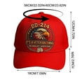 thumbnail image 3 of DD 214 Veterans' Matter Hat, Military Service Baseball Cap for Men, Patriotic Veteran Day Gifts for Retired Soldiers, Adjustable Baseball Cap, 3 of 6