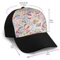thumbnail image 2 of Yiaed Passport Stamp Print Baseball Cap Dad Hat Polo Style Plain Blank Adjustable Size, 2 of 5