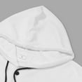 thumbnail image 4 of HXWCHs Men's Hoodie with Drawstring Essential Men's Fashion Thin Hoodie Spring Summer Solid Color Comfortable top Casual Outerwear White M, 4 of 8