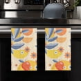 thumbnail image 4 of Eveokoki Kitchen Dish Towel 16 x 24 Inch Fruit And Floral Dishcloth Watercolor Fruit Decorative Hand Drying Tea Towel for Cooking Baking Cleaning Wipes, Set of 2, 4 of 5