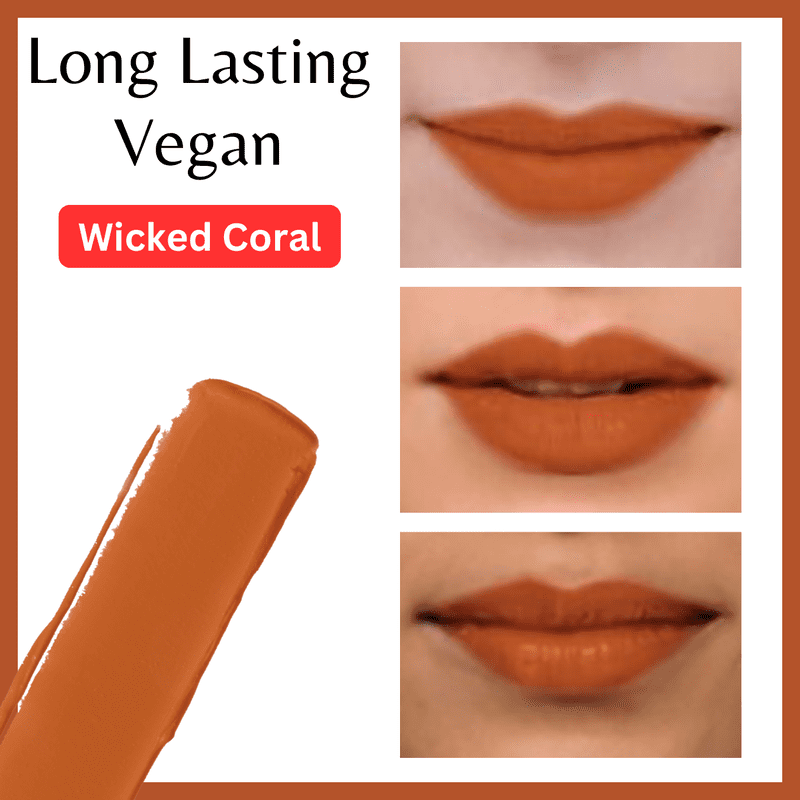 Evening lady - Liquid lipstick by SentiX, matte, High Coverage, Lightweight, Vegan, Paraben-Free, with Vitamin E