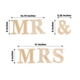 thumbnail image 3 of Efavormart 10ft Natural Pre-Strung Mr & Mrs Wooden Letter Garland with Botanical Design, Handmade Rustic Wedding Anniversary Banner, 3 of 11