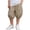 Khaki, variant on Solid Color Linen Point Sports Shorts with Pockets for Boys Age 6 Months-12