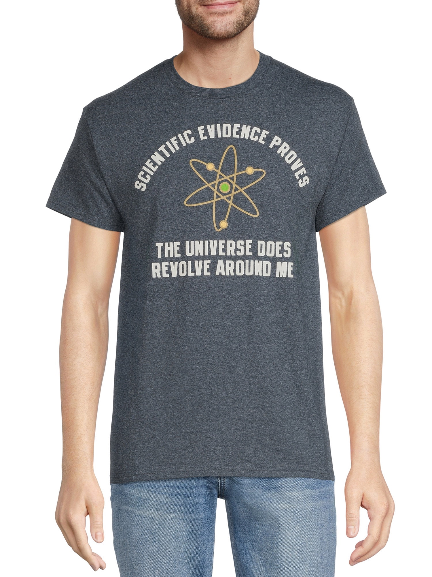 Generic Men's Revolve Around Me T-Shirt with Short Sleeves