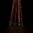 thumbnail image 5 of Northlight Lighted Outdoor Christmas Cone Tree with Star- 6' - Red and Green Lights, 5 of 8