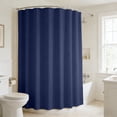 thumbnail image 1 of Waterproof Solid Color Shower Curtain with 12 Hooks, Thickened Polyester Bathroom Partition Curtain 70.87 x 70.87 Inches, Multiple Colors Available, 1 of 6