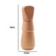 thumbnail image 2 of Molinillo de pimienta o sal de madera de acacia de cintura recta, manual para especias, 2 of 5