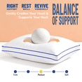 thumbnail image 5 of JOODOU Pillows King Size Set of 2 Bed Pillows 2 Pack Down Alternative Hotel Pillows for Side Sleepers and Back Sleepers Gusseted Cooling Pillows for Sleeping 20" x 34", 5 of 11