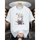 thumbnail image 1 of Men'S Casual Crew Neck T-Shirt with Cute Kitten Print, 100% Cotton Knit Fabric, Slight Stretch, Regular Fit, Summer Short Sleeve Top, Fashionable & Versatile, Perfect Gift for Daily Wear - 220gsm, 1 of 6
