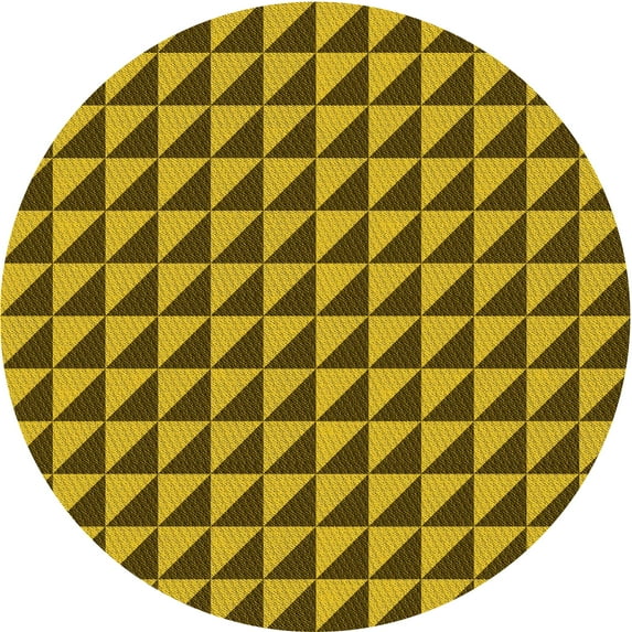 Ahgly Company Machine Washable Indoor Square Transitional Dark Bronze Brown Area Rugs, 3' Square