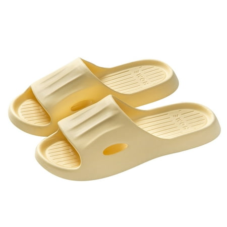 

Fanxing 2023 Mens Womens Comfortable House Slipper Thick Sole On-Slip Bathroom Pillow Slippers Indoor/Outdoor Flat Sandals