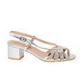 thumbnail image 2 of Good For The Sole Womens Candy Lattice Sling Back Medium Block Heel Sandals, 2 of 4