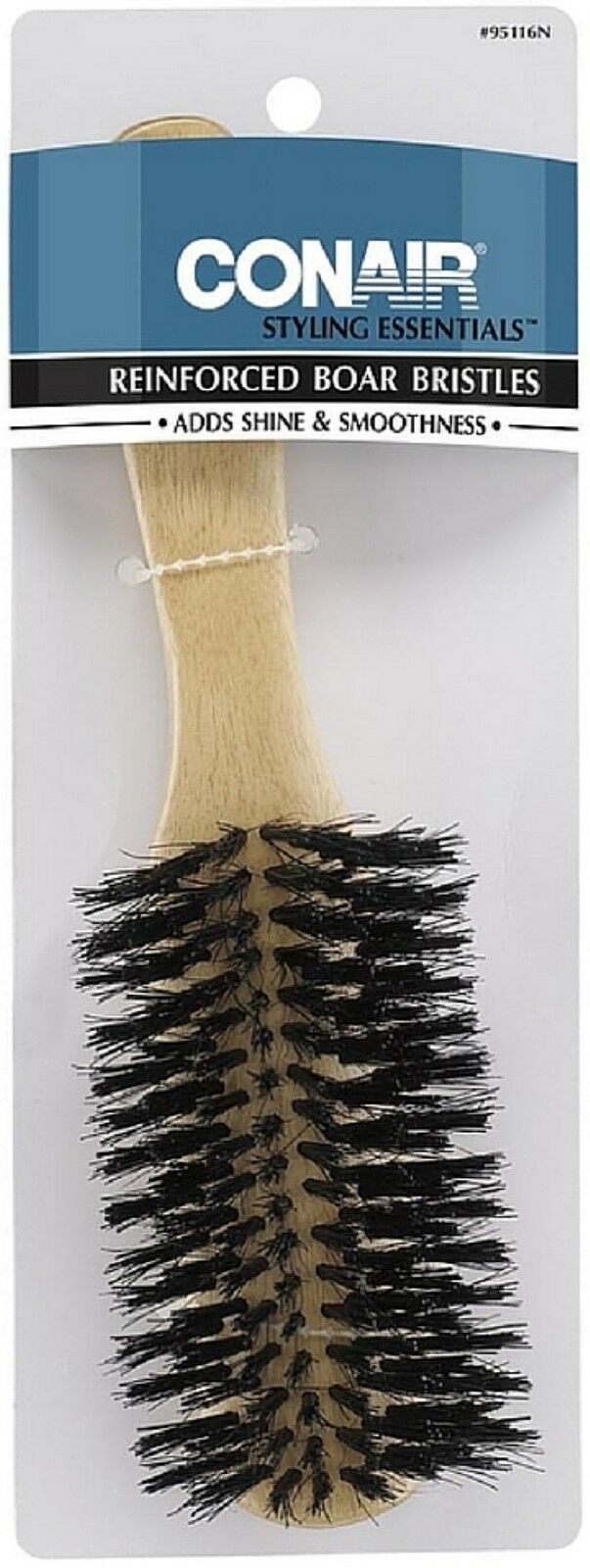 Conair Wood Brush With Mixed Boar Bristles 1 ea (Pack of 4) Walmart