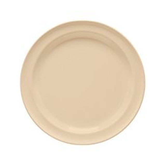 Plato de postre Yanco Nessico Collection, melamina, 18,4 cm, color canela