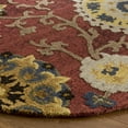 thumbnail image 3 of SAFAVIEH Blossom Danny Floral Wool Area Rug, Red/Multi, 4' x 4' Round, 3 of 5