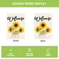 thumbnail image 6 of Sm:)e Summer Sunflower Garden Flag 12 x 18 Inch Double Sided, Welcome Seasonal Farmhouse Yard Outdoor Banner, 6 of 6