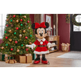 thumbnail image 2 of Disney 4 ft. Animated Holiday Santa Minnie Mouse Indoor Christmas Decoration, 2 of 6