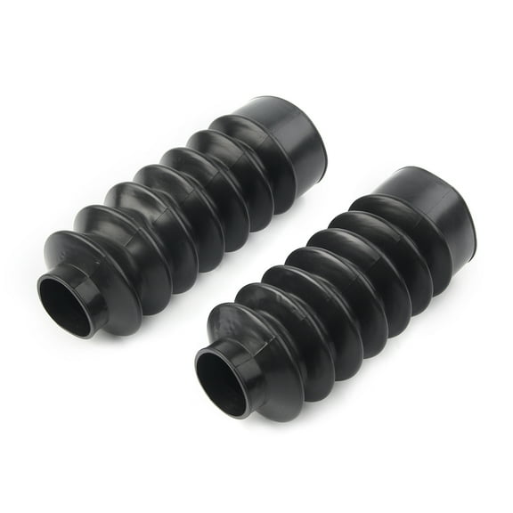 BFYWAL 39mm Rubber Fork Cover Gaiters Gators Long Boots For Harley Sportster XL883 1200,Black