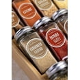 thumbnail image 2 of 3D Crystal 240 Color-Coded Spice Labels, Waterproof Oil-Resistant Round 1.5" (38mm) Preprinted Stickers with Bonus: Free 40 Blank Stickers for Spice Jars; Kitchen Organization, 2 of 6