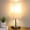 Linen, variant on Bedside Table Lamp, Pull Chain Bedroom Lamp with USB C+A Charging Ports, 2700K LED Bulb, Linen Lampshade, Nightstand Lamp for Living Room Bedroom Office