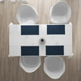 thumbnail image 3 of Ambesonne Geometric Place Mats Set of 4, Lattice Pattern, Standard Size, Dark Blue Cream, 3 of 4