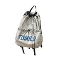 thumbnail image 4 of Tachiuwa Drawstring Backpack Large Capacity Fashion Gym Sack for Gym Outdoor Shopping Gray, 4 of 9