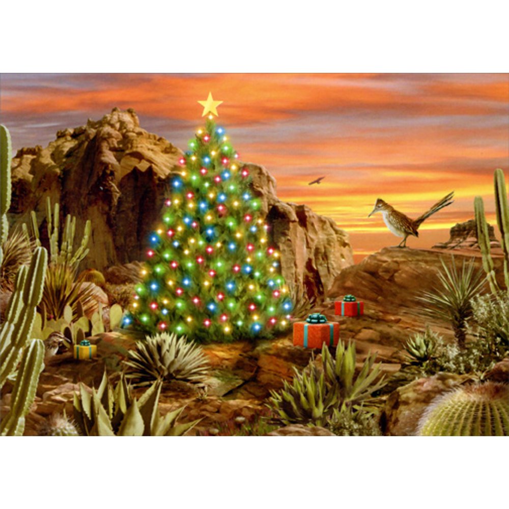 LPG Greetings Desert Glow Western Christmas Card