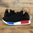 thumbnail image 2 of Adi-das NMD R1 PK Mens Size 7.5 Running Sneakers Shoes Black Red Blue GZ0066 NEW, 2 of 6
