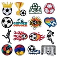 thumbnail image 1 of Puideon Set DIY de 16 parches termoadhesivos de fútbol para la Copa Mundial, 1 of 4