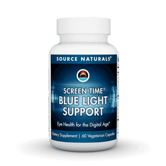 Source Naturals Screen Time Blue Light Support Eye Health for the Digital Age* 60 Vegetarian Capsules