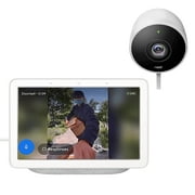 Google Nest Hello Front Door Bundle with 7 Inch Display and Wired Nest Cam Outdoor Security Camera