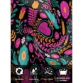 thumbnail image 7 of Colorful Mexico Cloth Napkins Set of 8 Reusable Dinner Napkins, Modern Abstract Flowers Leaf Orange Pink Cocktail Napkin Washable Table Napkins for Wedding/Holiday Party/Baby Shower 20"x20", 7 of 7