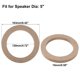 thumbnail image 3 of 4 Piezas 5" Universal Madera Caqui Coche Altavoz Subwoofer Espaciador Anillos, 3 of 6