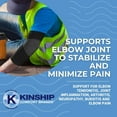 thumbnail image 5 of Kinship Comfort Brands Elbow Brace Compression Support Sleeve for Tendonitis, Golfer & Tennis Elbow, Arthritis & Bursitis | Compression Support to Reduce Joint Pain | 1 Pair | XLarge, 5 of 8