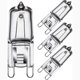 thumbnail image 1 of 26-27 Halogen G9 oven lamp 40W 230V G9 oven light bulb for oven, 1 of 5