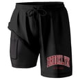 thumbnail image 1 of Bañador para hombre con forro compresivo - 95 % poliéster, cintura elástica, estampados coloridos, bolsillos para la playa/natación (S-XXXXXL), 1 of 4