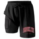 thumbnail image 1 of Bañador para hombre con forro compresivo - 95 % poliéster, cintura elástica, estampados coloridos, bolsillos para la playa/natación (S-XXXXXL), 1 of 4