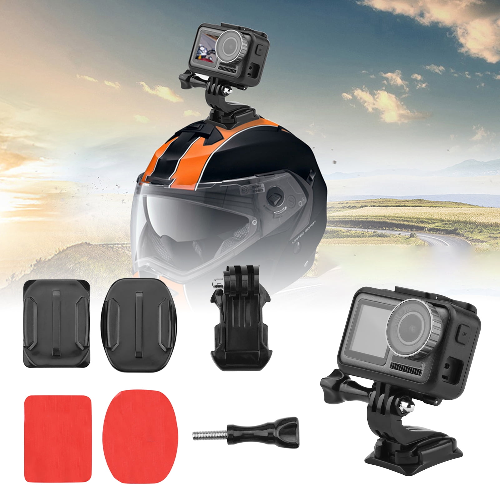Easy Install Action Camera Helmet Fixed Base  ABS for GOPRO 9 8 7