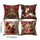 thumbnail image 3 of CaiYueKe Christmas Pillow Covers 18x18 inch Set of 4, Christmas Decorations Cushion Covers, Xmas Pillow Covers, Pillowcases Throw Pillow Covers with Hidden Zipper for Sofa Couch Home Decor, 3 of 7