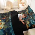 thumbnail image 4 of Erosebridal Green RV Car Bedding Comforter Set 7pcs for Teens Boys Girls,Kids Rustic Cottage Happy Camping Queen Bedding Sets,Black Reversible,Breathable Home Decor, 4 of 6