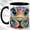 Black, variant on Colorful Turtle Coffee Mug, Whimsical Animal Mug, Ceramic 11 oz