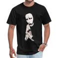 thumbnail image 2 of Verano Marilyn Manson Retro lavado Homme Unisex algodón Tops Primer plano adulto camiseta rana deriva moda desgaste ropa de calle camiseta, 2 of 5