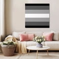 thumbnail image 5 of Black White Ombre Wall Art Painting on Canvas, Gradient Black Woods Farmhouse Canvas Art Home Prints Wall Art Framed Modern Artwork for Living Room Bedroom Wall Decor 12x12in, 5 of 9