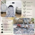 thumbnail image 6 of Ultrug Boho Vintage Rugs Floral Printed Area Rug Soft Carpet for Living Room Bedroom Home Decor,4'x6',Blue, 6 of 7