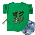 thumbnail image 4 of Herrnalise Women's St Patrick's Day T-Shirt Lucky Irish Shamrock Paddy's Day Round Neck Short Sleeve Graphic Tees Tops S-3XL, 4 of 4